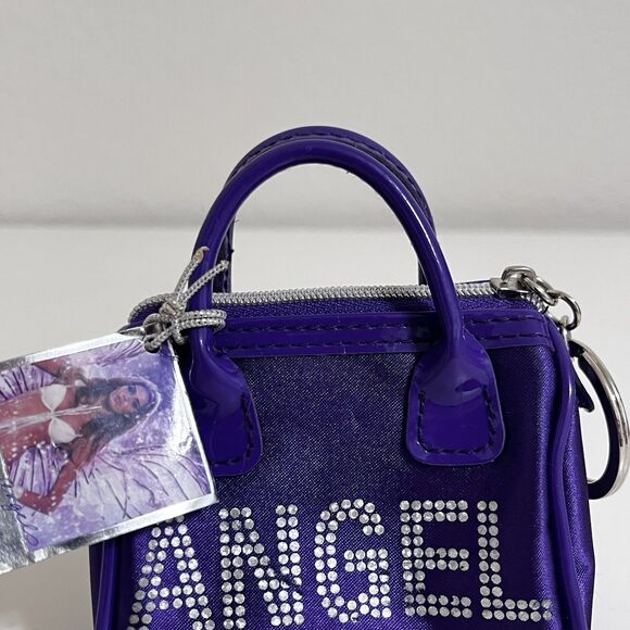 Victoria's Secret Purple Dream ANGEL Mini Purse Bag Keychain - Picture 2 of 15